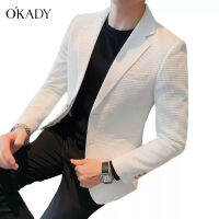 OKADY เสื้อแจ็คเก็ตสูทแขนยาวแบบใหม่ที่เหมาะกับทุกอารมณ์ของญี่ปุ่นซึ่งเป็นที่นิยมของเยาวชนที่เป็นที่นิยมของผู้ชาย ojl