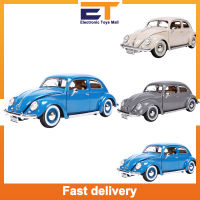 1:18โมเดลรถโลหะผสม1955รถหรูจำลองเครื่องประดับรถขึ้นรูป Volkswagen โมเดลรถเต่าสำหรับสะสมของขวัญ