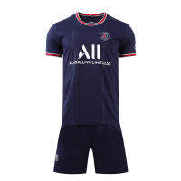 2021-2022ปารีส Saint-Germain F. Home Jersey 21/22และกางเกงขาสั้นฟุตบอลเสื้อฟุตบอลเสื้อยืด-ผู้ชายผู้ใหญ่เยาวชน