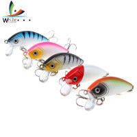 Weihe 5Pcs Crank เหยื่อตกปลา3D ตาเหมือนจริง Sinking Minnow Swimbait Hard Lure 5ซม. 3.7G อุปกรณ์ตกปลาพร้อมกล่อง