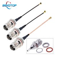 BEVOTOP NEW Rear Screw Bulkead TNC Female to Ipx IPEX1 / IPEX4 ( MHF4) Female Connector RF1.13 Pigtail Jumper RF Coaxial Cable