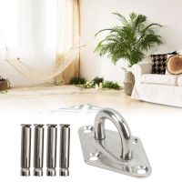 Stainless Steel Ceiling Wall Mount Hook Heavy Duty Anchor Eye Plate for Boat Yoga Swings