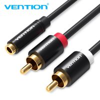 Vention Female 3.5mm Jack to 2RCA Male Audio Cable RCA Jack Splitter Y Cable For iPhone Amplifier Home Theater DVD Headphone AUX Headphones Accessorie