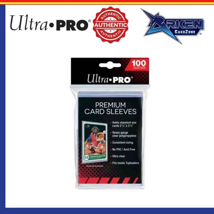 ULTRA PRO Premium Card Sleeves 2 12in x 3 12in 100 pieces Lazada PH