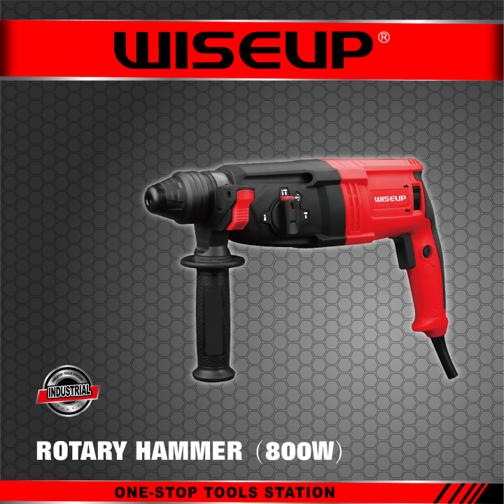 WISEUP Original 800W Concrete Heavy Duty Chipping Gun with Rotary