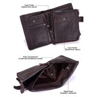 Mens Genuine Leather Short Wallet