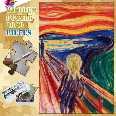 Mcheer-The Scream, 1910ปริศนาจิ๊กซอว์1000ชิ้นรูปแบบปริศนาจิ๊กซอว์ของเล่นเพื่อการศึกษาสำหรับเด็กเกม DIY ของขวัญศิลปะ