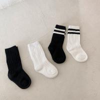 ↂ卐◕  New Kids Cotton Sport School Students Socks Cotton Black White Socks for Boys Girls Slouch Socks Baby Toddler Socks 1-10Y