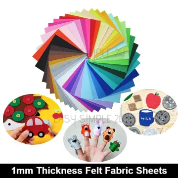 20Pcs Craft Felt Fabric Sheets, Non-Woven Felt Sheets for Kids