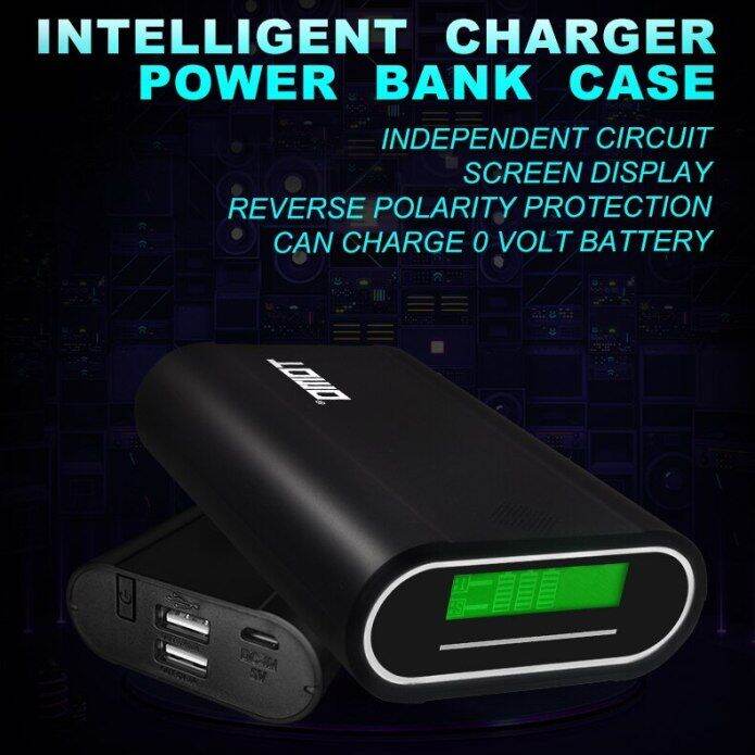 Power Bank Box 18650 Baterai Universal 5V 2A Digital + Baterai | Lazada ...