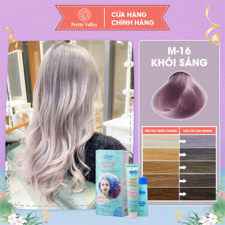 Thuốc nhuộm tóc màu khói sáng MOLOKAI M-16: Bạn đang tìm kiếm một loại thuốc nhuộm tóc màu khói sáng và không nhòe, để tạo ra một vẻ ngoài thật sự sang trọng và quyến rũ? Hãy xem hình ảnh liên quan để biết thêm chi tiết về sản phẩm MOLOKAI M-16 – một lựa chọn tuyệt vời cho bạn.