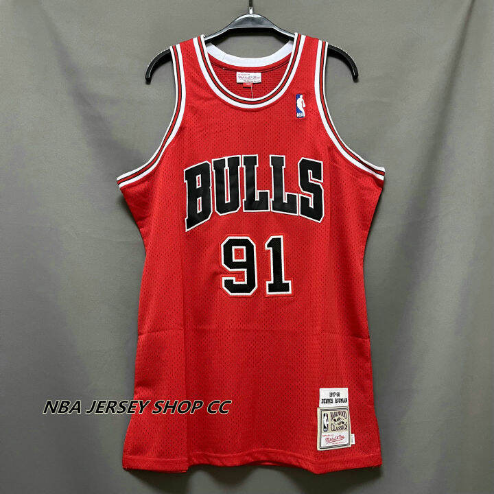 Vintage Chicago Bulls Dennis Rodman #91 Champion Basketball Jersey