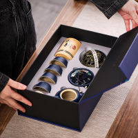 Spot parcel post Enterprise Anniversary Mid-Autumn Festival Gift Kung Fu Tea Set Real Estate Company Meeting Opening Ceremony Gift