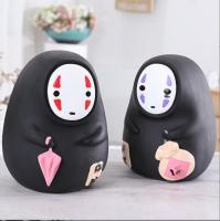 piggy bank with ghost Spirited Away No face Man Ghost Figure Doll Cartoon Coin Piggy Bank Funny Toy for Kids Xmas Gifts