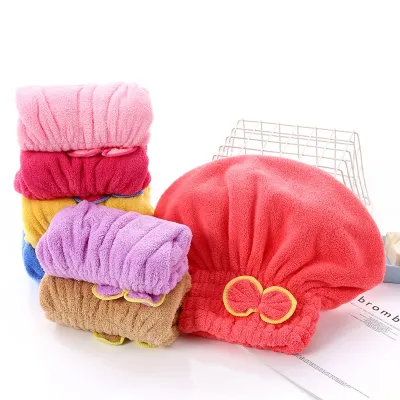 【VV】 6 Colors Microfiber Quickly Dry Hair Hat Turban Ladies Cap Bathing Drying Wrap