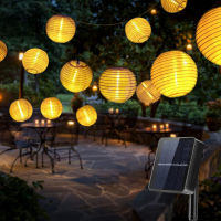 Led Lights Solar Garland Outdoor Waterproof Lantern String Decorative Lights Fairy Lights Wedding Decoration Garden Patio Decor