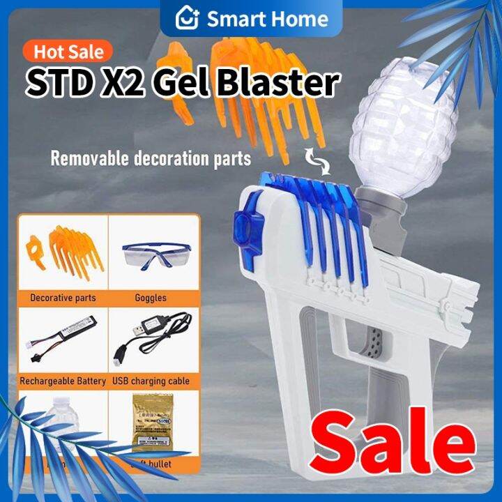 Genuine Electric Gel Blaster Toy Guns Std x2 Water gel Beads Outdoor Yard Activities Shooting
