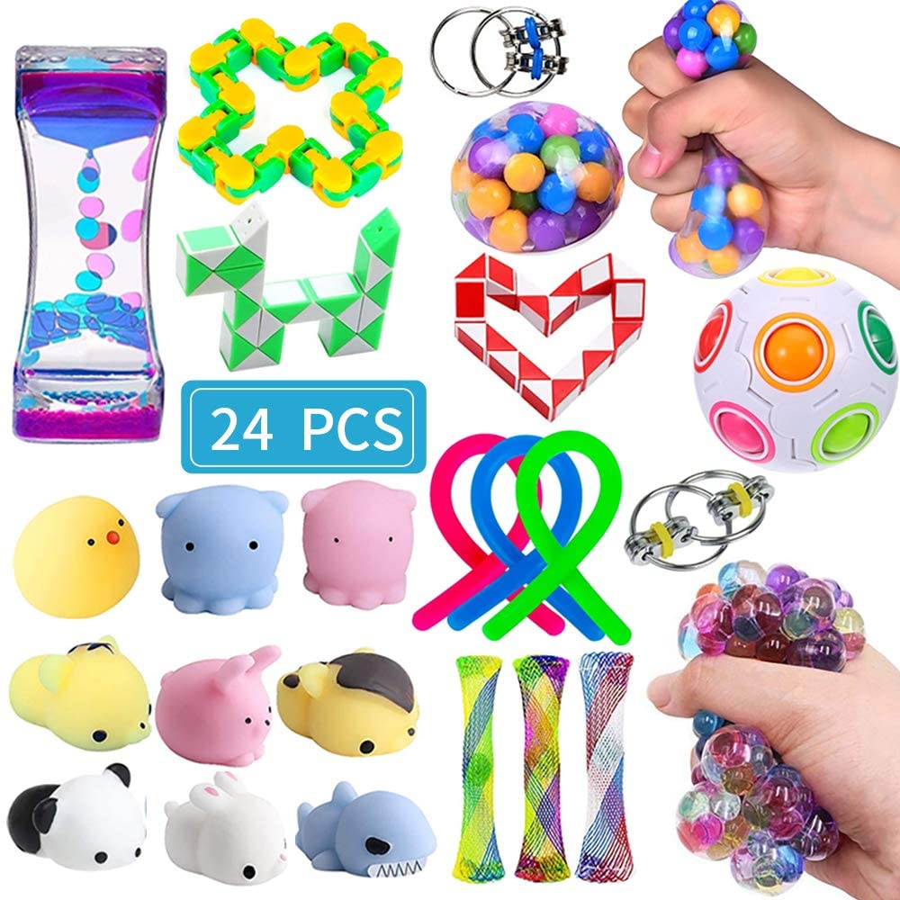 7PCS Fidget Stress Relief Sensory Toy ADHD Autism Anti-Anxiety Calming Toys Set 