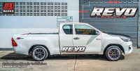 สติ๊กเกอร์ข้างประตูแนวคลีน คำว่า REVO Racing Thailand 459.-/คู่ (เปลี่ยนคำได้แจ้งในช่องแชท)