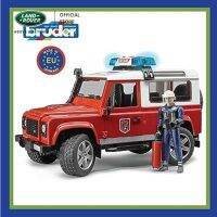 Bruder Land Rover Fire Department Vehicle with Fireman