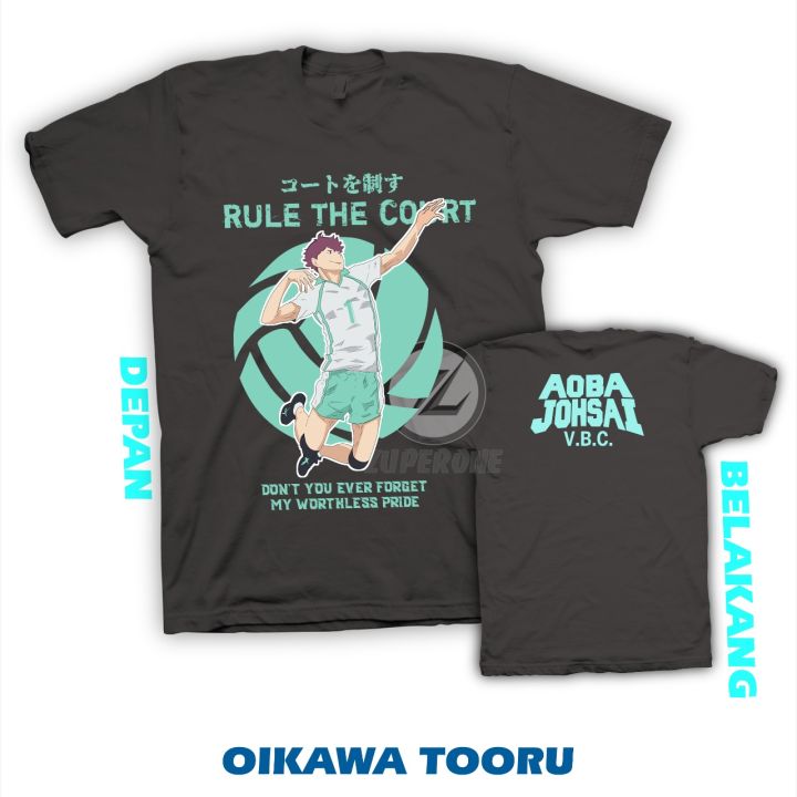 Kaos Anime Haikyu Oikawa Tooru Aoba Johsai Hinata Shoyo Tobio Ics Karasuno Kaos Distro Pria