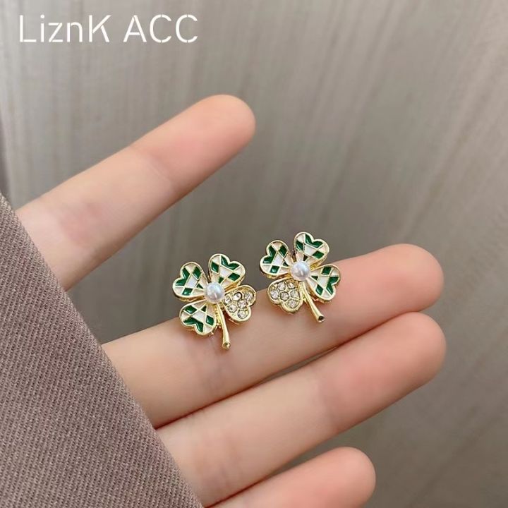 พร้อมส่ง-ต่างหูเงิน-เงิน925-ต่างหูชุปทอง-ต่างหูมุก-ต่างหูประดับเพชร-ต่างหูมุกล้อมเพชร-สวยหรู-น่ารัก