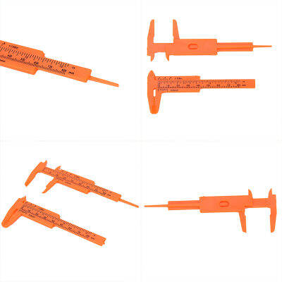 baoda ใหม่1PC มินิไม้บรรทัดพลาสติกเลื่อน80mm vernier caliper Gauge เครื่องมือวัด