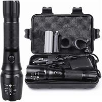 2023►♧ LED Light Flashlight Metal Rechargeable 20000LM Multi-Modes Zoomable Outdoor Tactical Torch for Camping Hiking Fishing Lantern