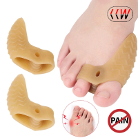 CCW แผ่นรอง Relief ที่รองปุ่มหัวแม่เท้า1คู่ Sarung Lengan Hallux Valgus ป้องกันเฝือกเครื่องหนีบผม