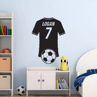 Personalized Soccer Wall Decal - Custom Name Football Sticker - Soccer Gift - Boys Room Wall Art  Football Wall Sticker  Soccer Wall Stickers  Decals