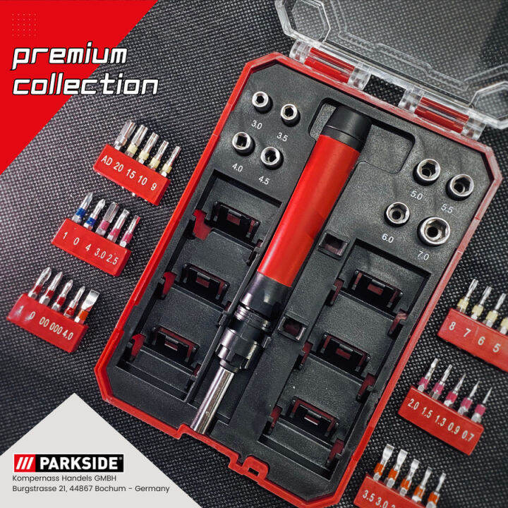 Parkside Obeng Set Multifungsi 40 In 1 Multi Screwdriver Set Germany