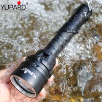 25000 Lumens ดำน้ำสำหรับดำน้ำลึกสำหรับไฟฉายไฟฉาย5 * T6 200เมตรใต้น้ำกันน้ำไฟเติม LED โคมไฟ