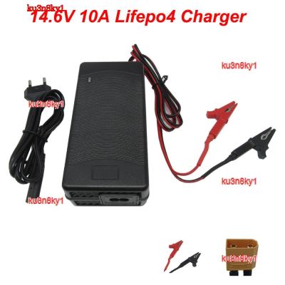 ku3n8ky1 2023 High Quality 14.6V 12V 10A Lifepo4 Iron Phosphate Battery Charger For 12.8V 4S Scooter Car Solar Energy Storage Charger with Fan XT60 XT90