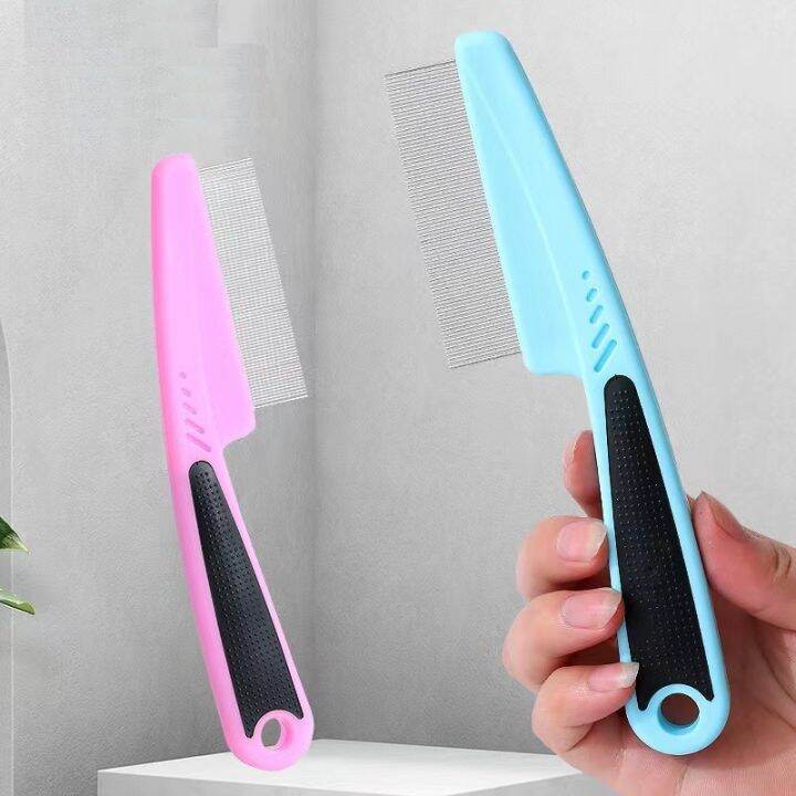 Dog Comb Stainless Steel Cat Flea Lice Grooming Combs Dematting Tool