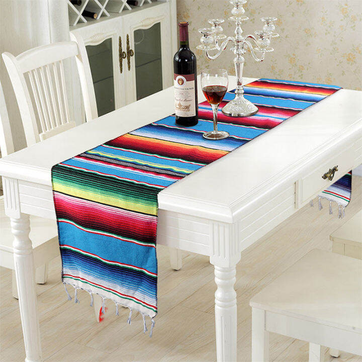 fowecelt-2021-mexican-party-table-runner-cotton-wedding-decoration-table-runner-modern-luxury-placemat-for-dining-table-decor