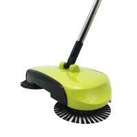 Manual Hand-Push Sweeping Machine Non-Electric Rotating Floor Mop Broom Dustpan