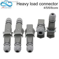 ☃ HDC-HA Rectangular Heavy Duty Connector 4 5 6 8 Pins Core Aviation Waterproof Industrial Plug Socket 250V 10A /16A