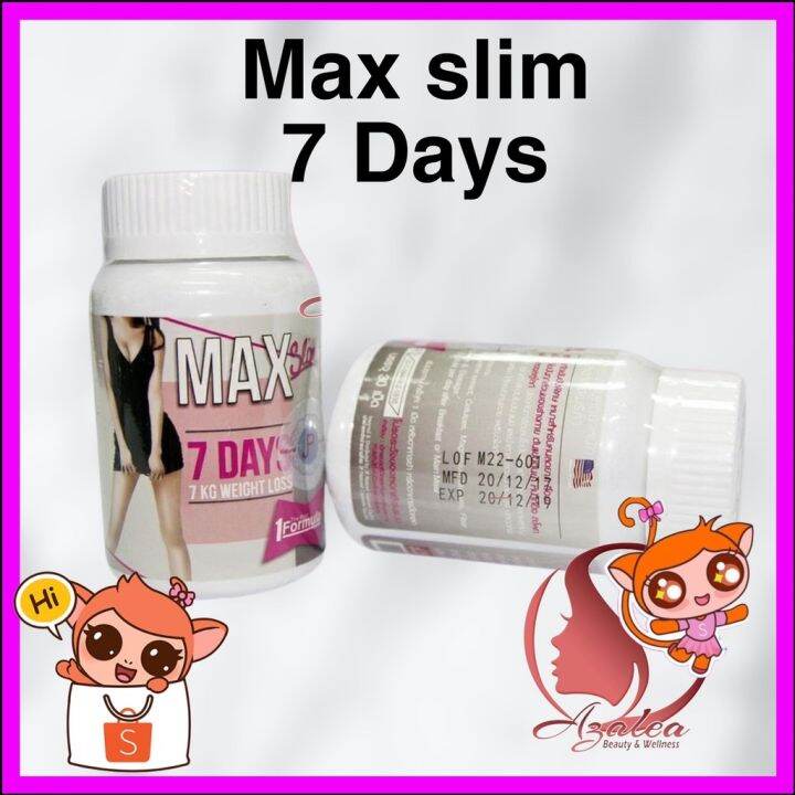 Food Supplement ♀♧Max Slim 7 Days Diet Slimming Capsule Thailand's