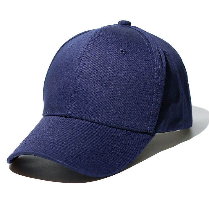 cod-หมวกเบสบอลหมวกผ้าฝ้ายแท้สีทึบชายและหญิงหมวกอาสาสมัครพิมพ์บังแดดเดินทางแบบกำหนดเองหมวกโฆษณา
