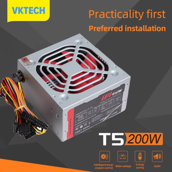 vktech-เครื่องสำรองไฟคอมพิวเตอร์200w-แหล่งไฟ-pc-เล่นเกมสูงสุด450w-แหล่งจ่ายไฟ-atx-4pin-สำหรับพีซีตั้งโต๊ะ2-sata-สำหรับคอมพิวเตอร์