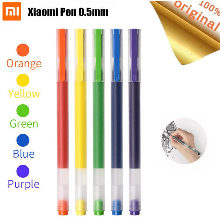 Xiaomi Mijia Pen Super Durable Colorful Signing Pens 5 Colors cute Mi