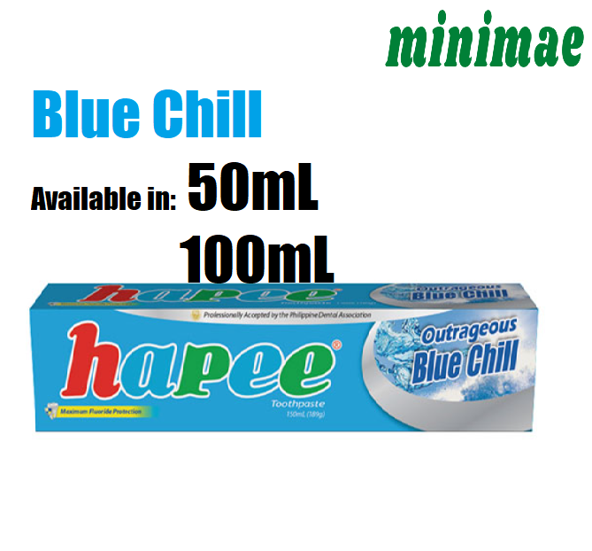 minimae Hapee Toothpaste Blue Chill 50mL/100mL Lazada PH