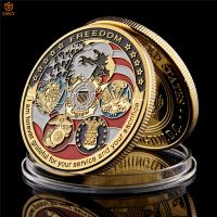 【YD】 USAF Coast Guard Totem Gold Medal Coin Collection