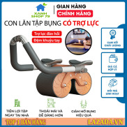 Con lăn tập bụng 2 bánh kèm thảm, con lan tap bung, con lan tap co bung