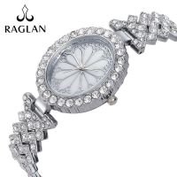 Trendy temperament quartz watch diamond watch oval flower decoration wrist watch ladies bracelet watch