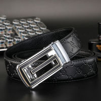 High Quality G Mens Automatic Zinc AlloyBuckle Belts First Layer Cowhide Leather Belt for men Luxury nd Male Waistband