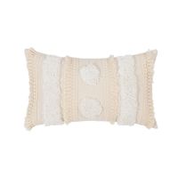 Beige Linen Cotton Tassels Pillow Cover Round Decorative Cushion Cover Home Decor Throw PillowCase 45x45cm30x50cm