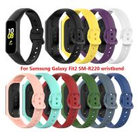 นาฬิกาสายรัดซิลิโคนอัจฉริยะสำหรับ Samsung Galaxy Fit 2 SM-R220สายรัดข้อมือสำหรับผู้ชายผู้หญิงสายข้อมือสำหรับเปลี่ยน Dropshipping