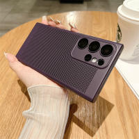 S23 Samsung บางเฉียบและเหมาะสมเคสโทรศัพท์เป็นพิเศษพร้อมตาข่ายเคสระบายความร้อนระบายอากาศได้ A14ฟิล์มเลนส์ในตัว S22เคสป้องกัน