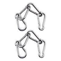 8Pcs M6 Spring Snap Hooks Heavy Duty Stainless Steel 304 Swing Set Accessories Fit for Gym,Camping,Traveling